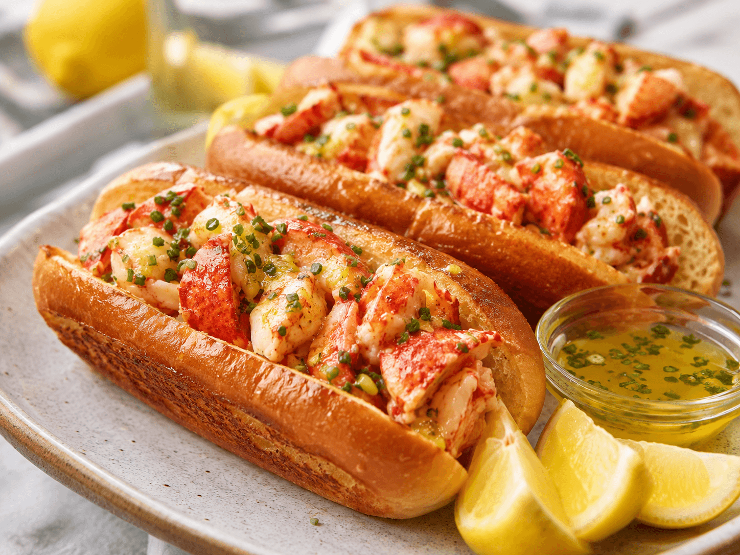 Warm Buttered Lobster Rolls