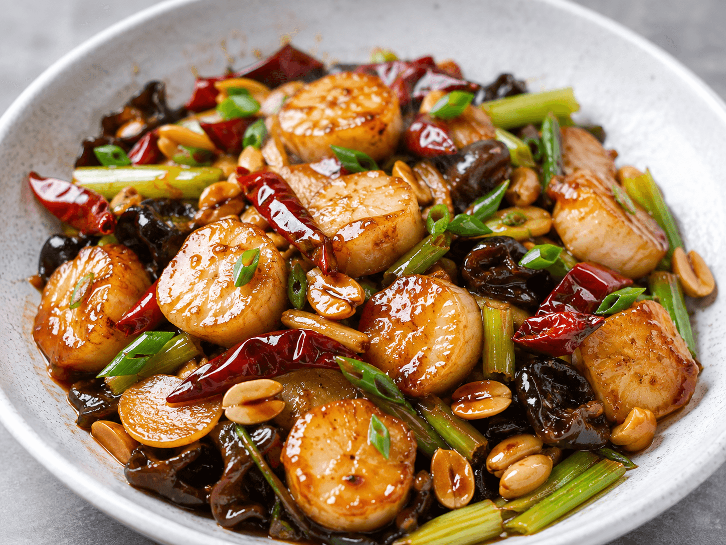 Kung Pao Scallops