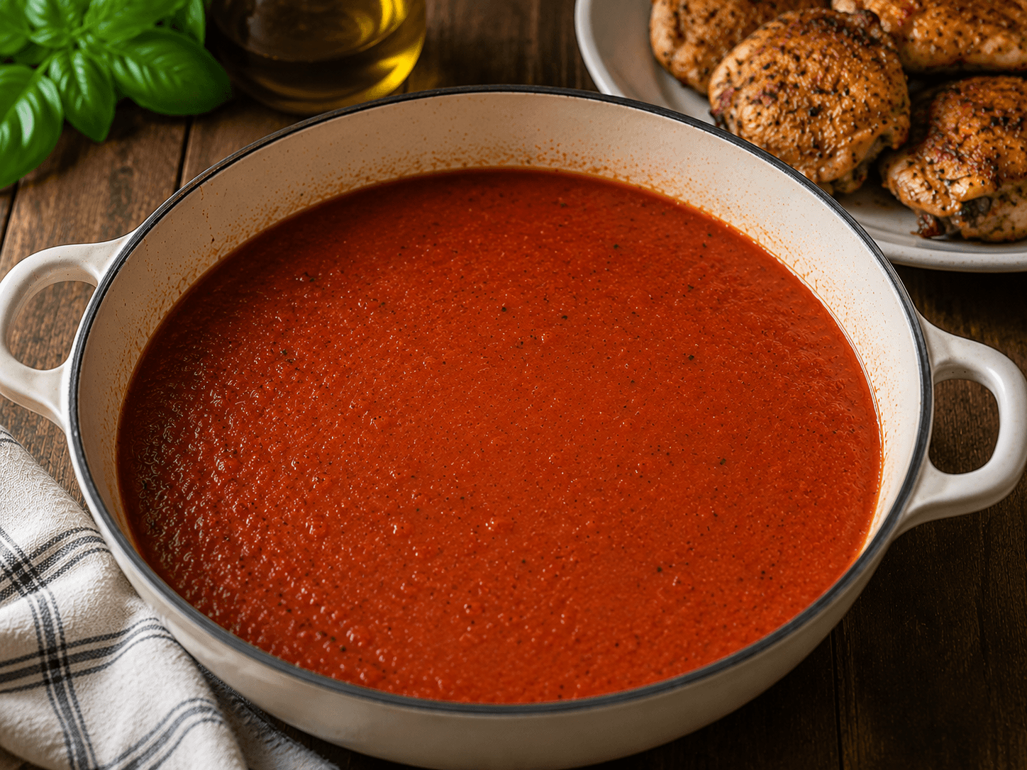 Rustic Chicken-Based Tomato Sauce