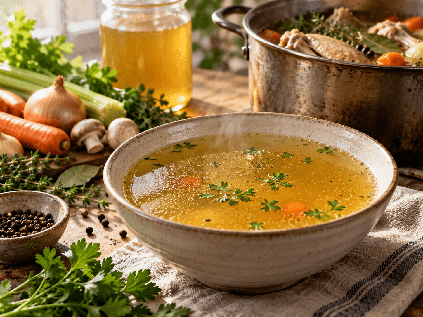 Italian-Style Chicken Broth