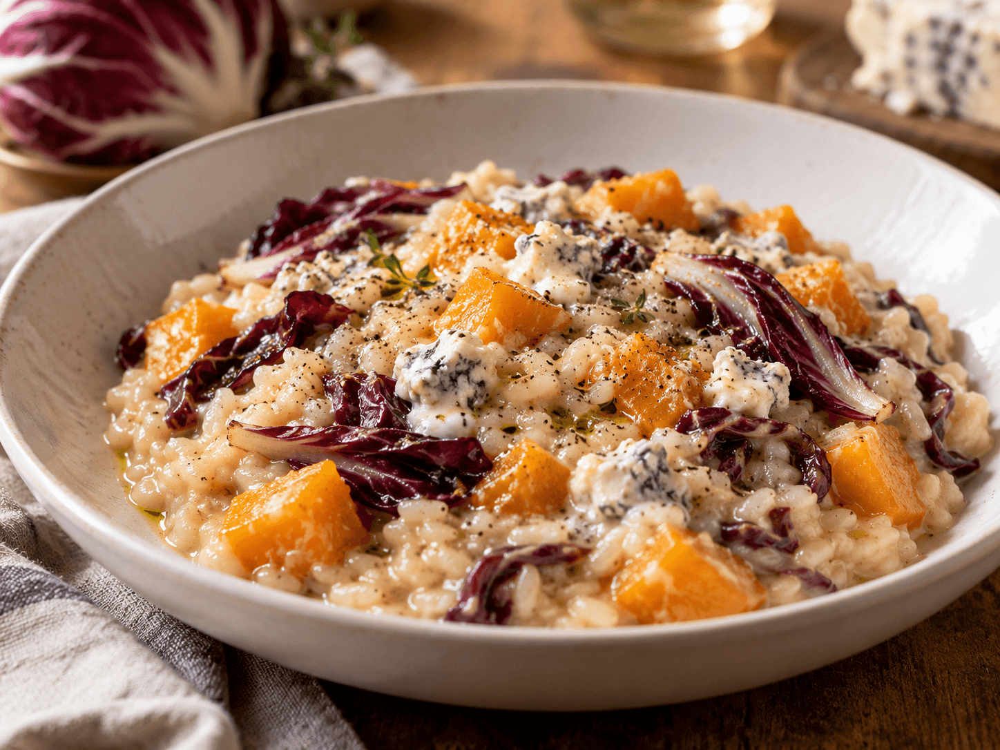 Pumpkin, Radicchio di Treviso & Gorgonzola Risotto